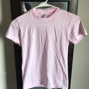 American apparel pink tee size m